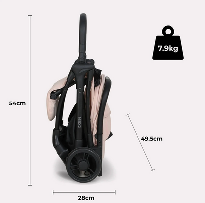 My Babiie MBX2 Compact Stroller – Lightweight Foldable Travel Pushchair